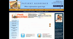 Desktop Screenshot of patientresource.com